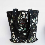 Υφασμάτινη τσάντα Tote Bag 100% Cotton OEKO TEX 100-Ευκάλυπτος-Διαστάσεις cm: 33χ38 (με επιλογές εσωτερικού χρώματος)