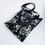 Υφασμάτινη τσάντα Tote Bag 100% Cotton OEKO TEX 100-Ευκάλυπτος-Διαστάσεις cm: 33χ38 (με επιλογές εσωτερικού χρώματος)