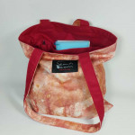 Υφασμάτινη τσάντα Tote Bag 100% Cotton OEKO TEX 100-Νερά Μαρμάρου σε Κόκκινο-Διαστάσεις cm: 33χ38