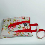 Υφασμάτινη Tote Bag 100% Βαμβακερή (OEKO-TEX) | Σχέδιο: Άγρια Τριαντάφυλλα | Επένδυση: Κόκκινο | Διαστάσεις: 33x38 cm