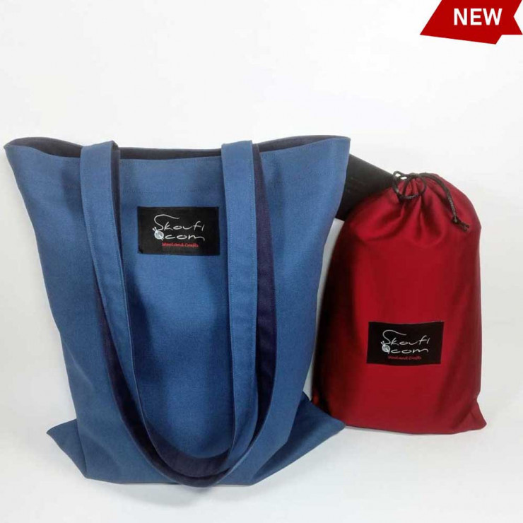 Υφασμάτινη Tote Bag 100% Βαμβακερή (OEKO-TEX) | Unisex | Ραφ-Μπλε | Διαστάσεις: 33x38 cm | Με Επιλογές Χρωμάτων